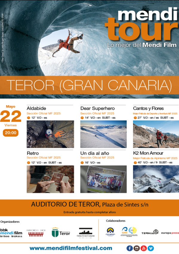 Muestra De Cine De Montaña Y Aventura Mendi Tour Teror 2026