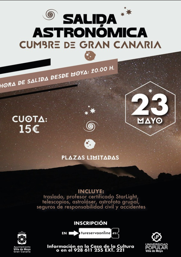 Salida Astronómica A La Cumbre De Gran Canaria - Villa De Moya